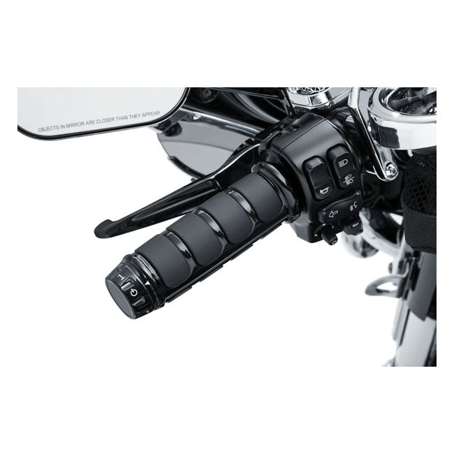 Kuryakyn ISO Grip Covers for OEM Heated Grips. Black – 2008–2025 H-D with E-Throttle. with OEM…