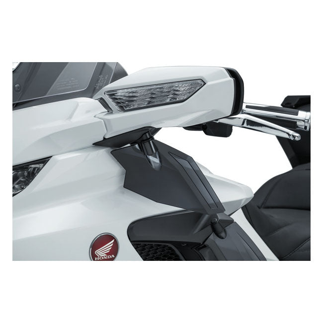 Kuryakyn Adjustable Upper Air Deflectors. Dark Smoke – Honda: 2018–2020 Gold Wing