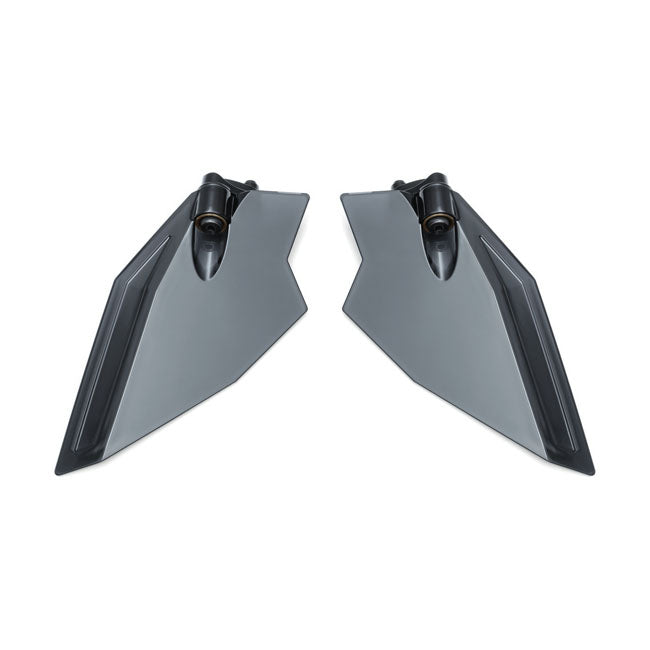 Kuryakyn Adjustable Upper Air Deflectors. Dark Smoke – Honda: 2018–2020 Gold Wing