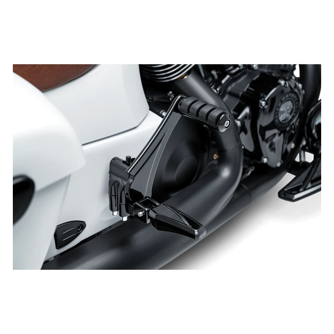 Kuryakyn Passenger Peg Mounts. Gloss Black – Indian: 2014–2020 Models