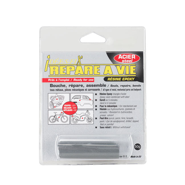 Pressol Idées-Fix Moldable Metal. Steel, 50 Grams