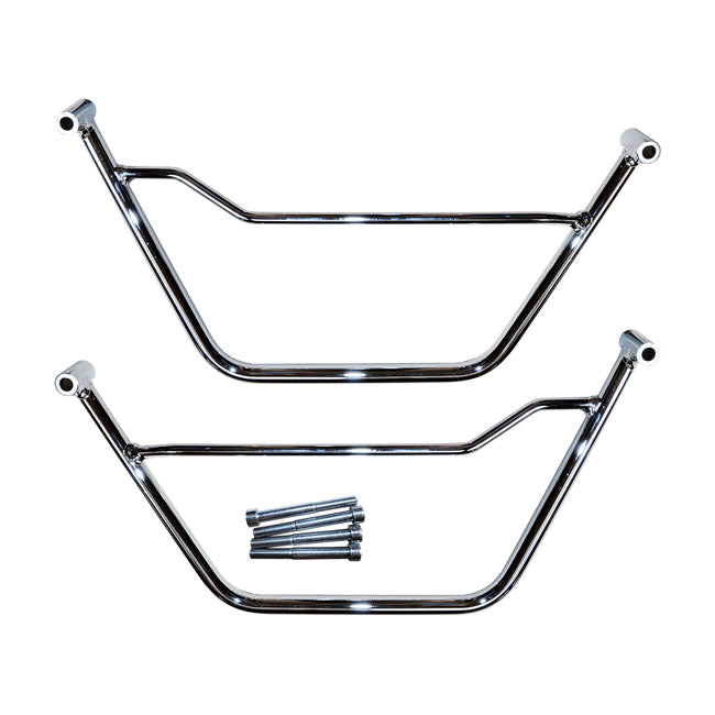 Longride Saddlebag Holder, Chrome – Kawasaki: 1995–2006 VN 800 Classic /…