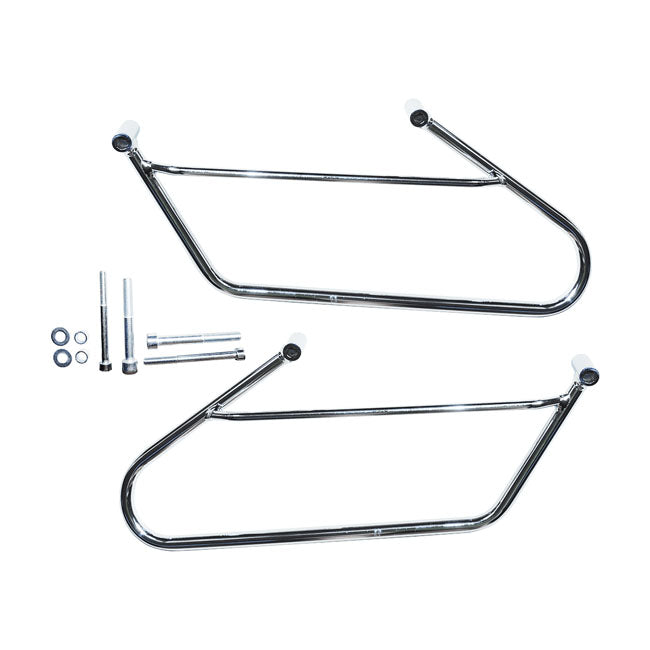 Longride Saddlebag Holder, Chrome – Honda: 2002–2008 VTX1800C