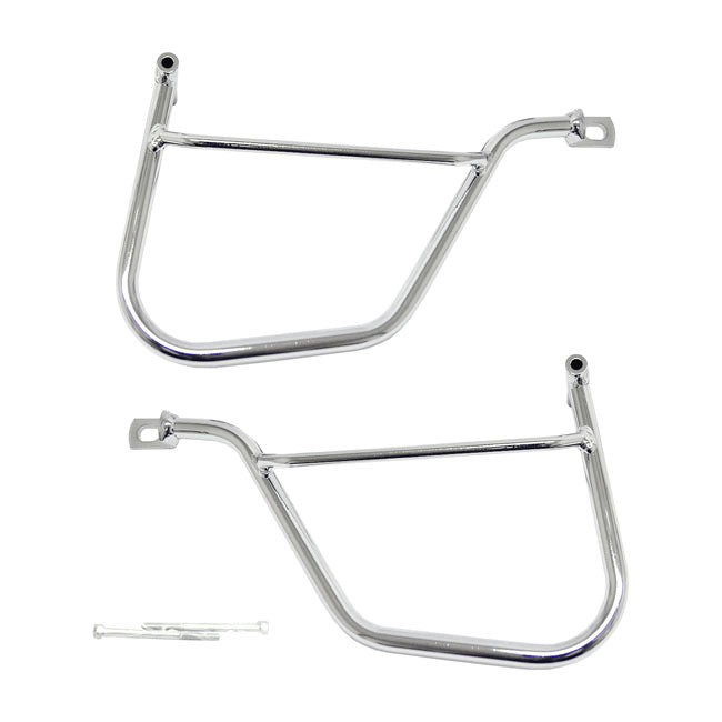 Longride Saddlebag Holder, Chrome – Kawasaki: VN 1500/1600 Mean Streak…