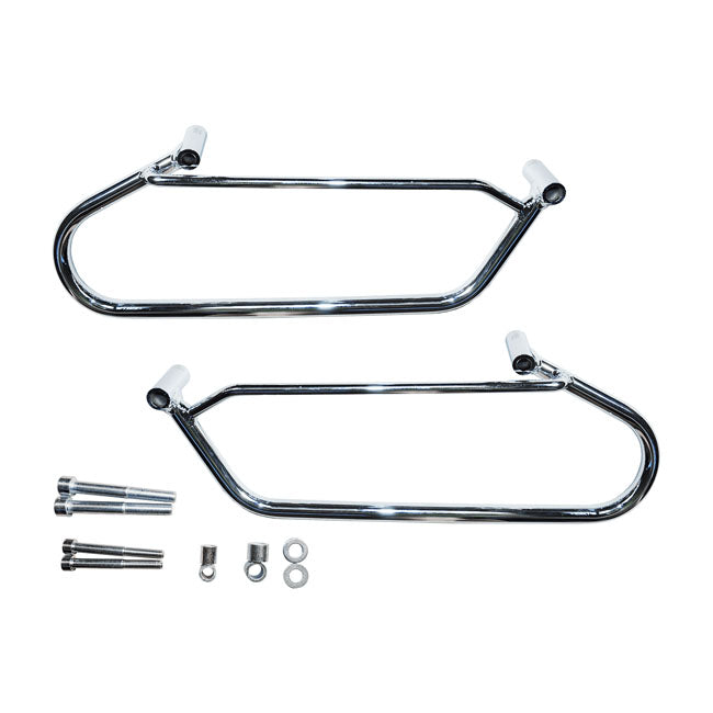 Longride Saddlebag Holder, Chrome – Honda: 2004–2009 VTX 1300C