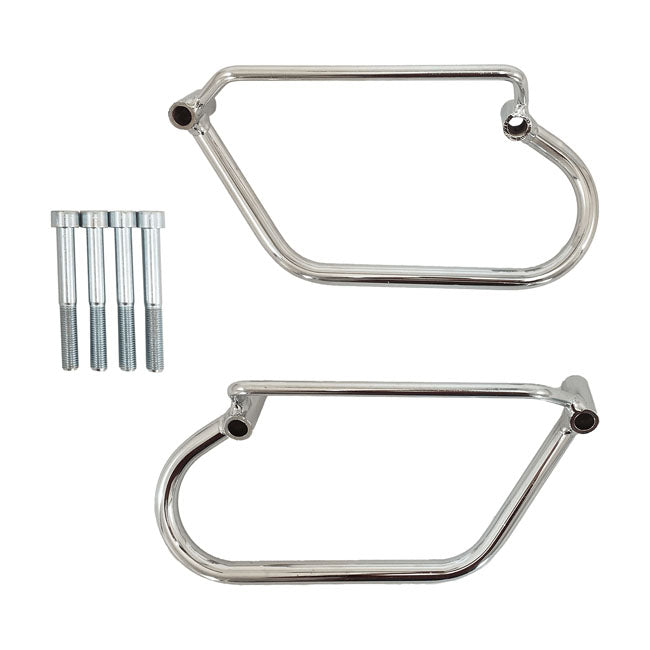 Longride Saddlebag Holder, Chrome – Honda: 2000–2007 VT 750 DC Shadow Spirit…
