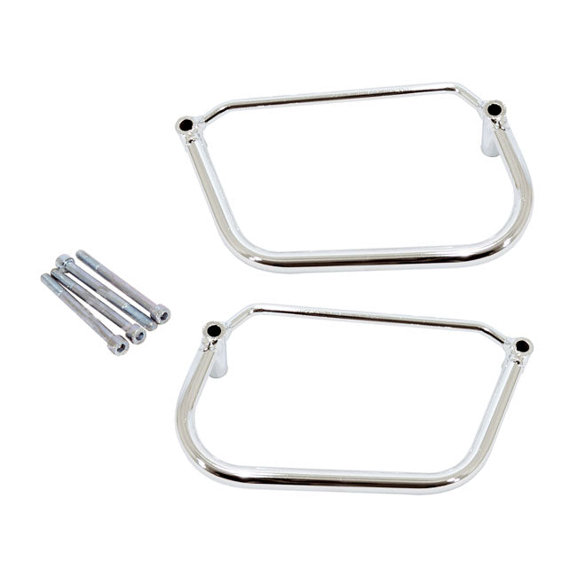 Longride Saddlebag Holder, Chrome – Suzuki: 10-Up VZ800 / Intruder M800 /…