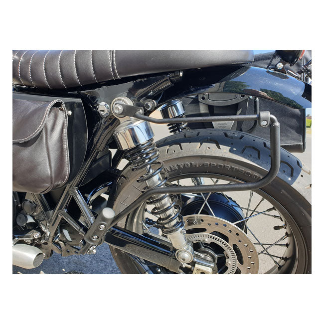 Longride Saddlebag Holder, Black – Triumph: 2016–2021 Bonneville