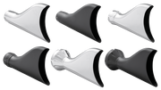 FREEDOM Sharktail end cap 2 1/8" chrome