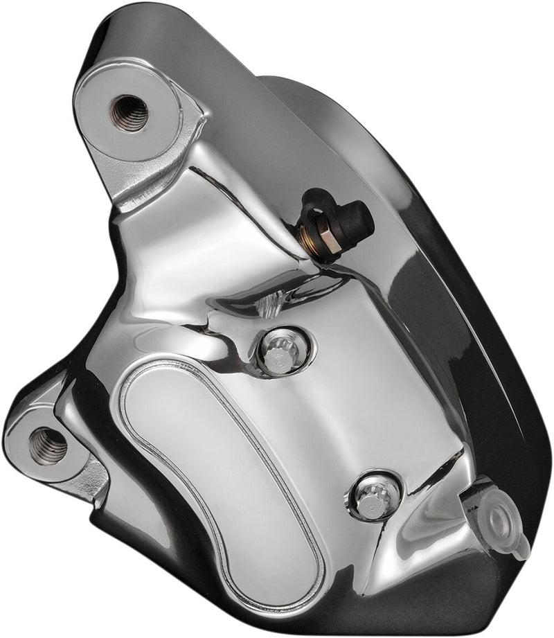Drag Specialties Chrome 4-Piston Brake Caliper Fits Harley-Davidson Dyna, Softail, Sportster Models 1984-1999