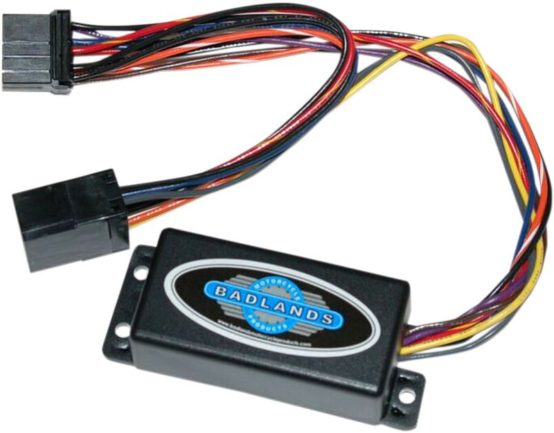 Badlands Run, Brake and Turn Signal Module for 1993-2013 Harley-Davidson Control Module Black Brake Light Running Light