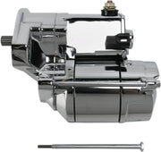 Drag Specialties 1.4 Kilowatt Chrome Starter Motor for Various Various Harley-Davidson Motorcycles (See Fitment List)