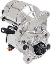 Drag Specialties 1.4 Kilowatt Chrome Starter Motor for Various Buell and Various Harley-Davidson Motorcycles (See Fitment List)
