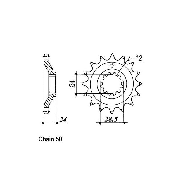 JT Sprockets JT Front Sprocket 528.17 – Kawasaki: 1990–1992 ZX1100C1/3 (ZZR1100)