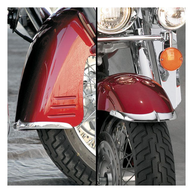 National Cycle NC Cast Front Fender Tip Set Chrome – Honda: 2003–2009 VTX1300R/S/T