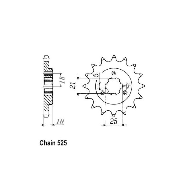 JT Sprockets JT Front Sprocket 1448.15 – Suzuki: 1996–2013 DR650SE T -L3…