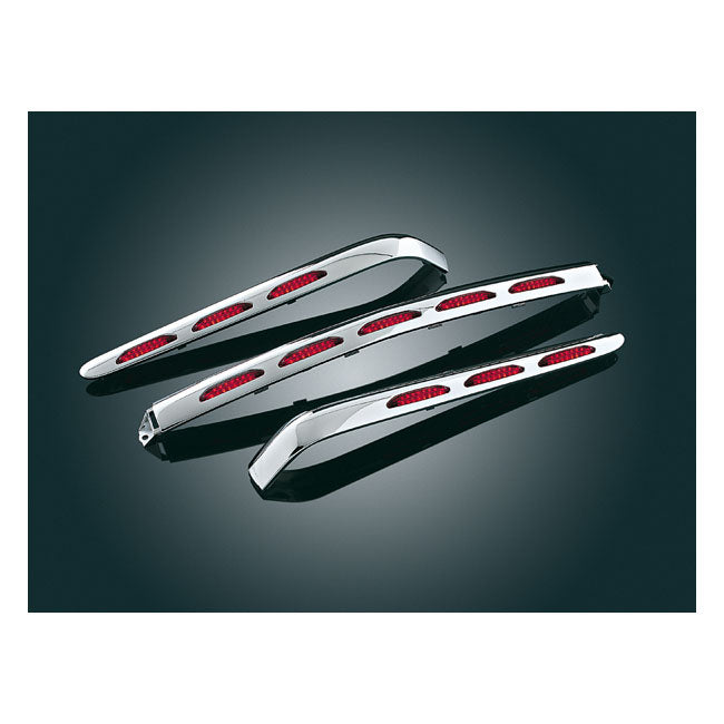 Kuryakyn LED Lighted Trunk Molding, Red Lens – 2001–2010 Honda GL1800 Gold Wing