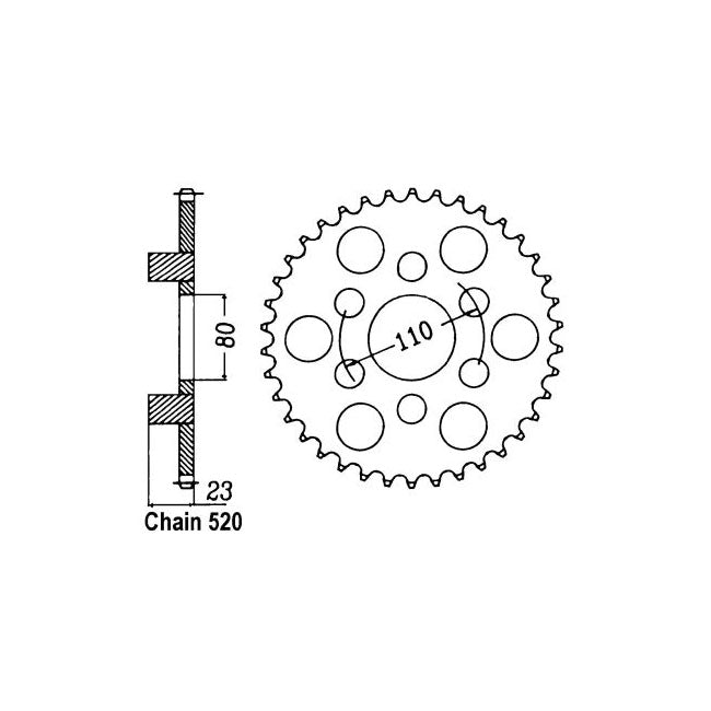 JT Sprockets JT Rear Sprocket 19.38 – Aprilia: 1990–1993 125 AFI Futura /…
