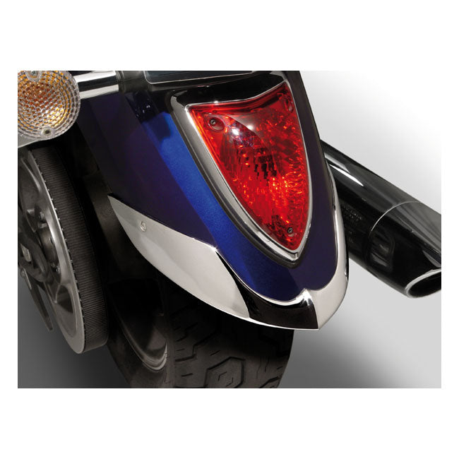National Cycle NC Cast Rear Fender Tip Chrome – Yamaha: 2007–2015 XVS1300AT V Star 1300…