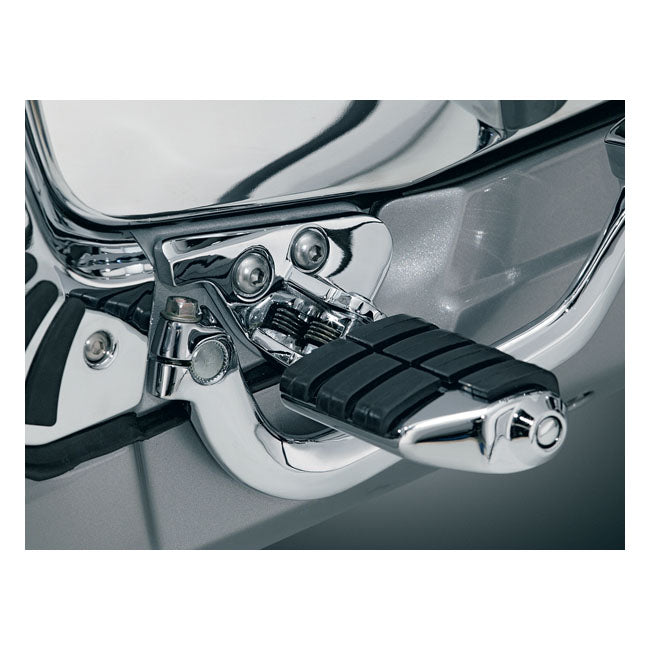 Kuryakyn Driver Peg Mounts Chrome – Honda: 2001–2017 GL1800 Gold Wing &…