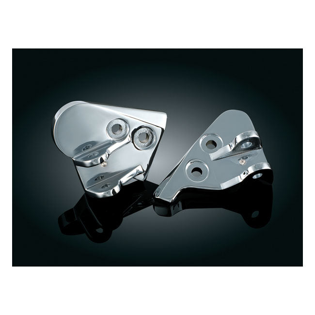 Kuryakyn Driver Peg Mounts Chrome – Honda: 2001–2017 GL1800 Gold Wing &…