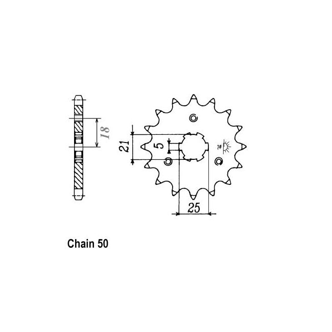 JT Sprockets JT Front Sprocket 424/567.16 – Suzuki: 1972–1975 GT550K;L;M ; 1972–1973…