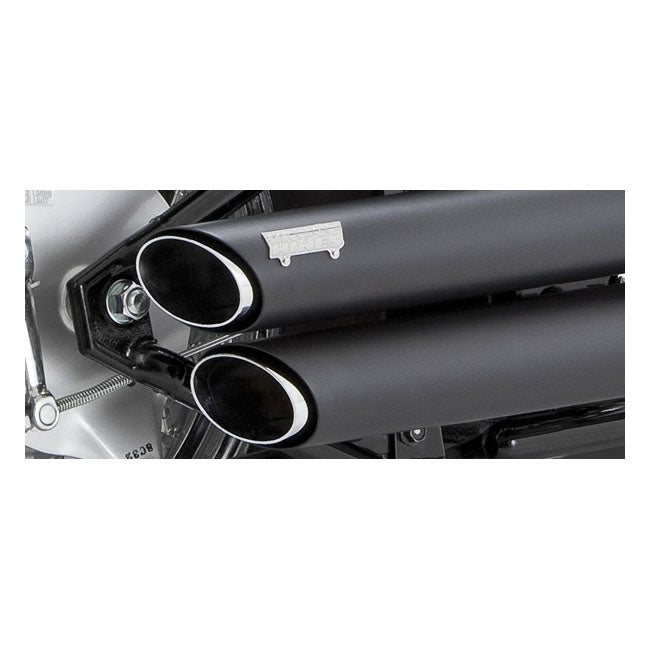 Vance & Hines Twin Slash Staggered 2-2 Exhaust, Black – Suzuki: 2005–2009 VL800 Boulevard; C50…