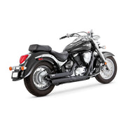 Vance & Hines Twin Slash Staggered 2-2 Exhaust, Black – Suzuki: 2005–2009 VL800 Boulevard; C50…