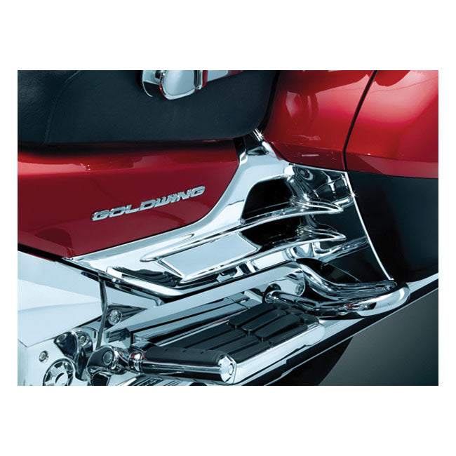 Kuryakyn Louvered Battery Box Covers Chrome – Honda: 2012–2017 GL1800 Gold Wing &…
