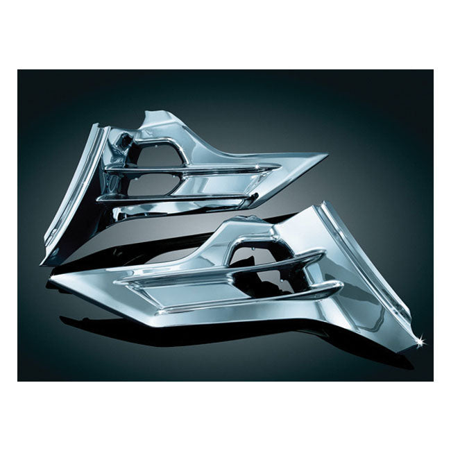 Kuryakyn Louvered Battery Box Covers Chrome – Honda: 2012–2017 GL1800 Gold Wing &…