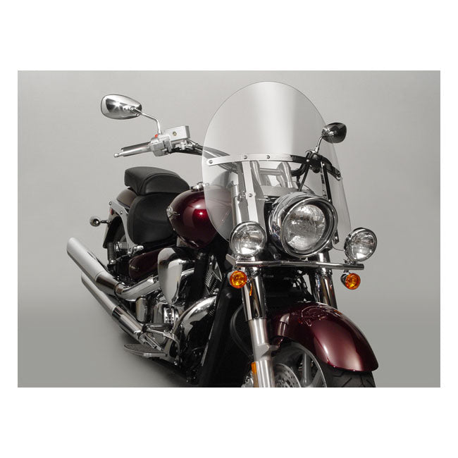 National Cycle NC SwitchBlade® Quick Release Windshield Chopped™ Clear – Kawasaki: 2007–2022 VN900C Vulcan Custom