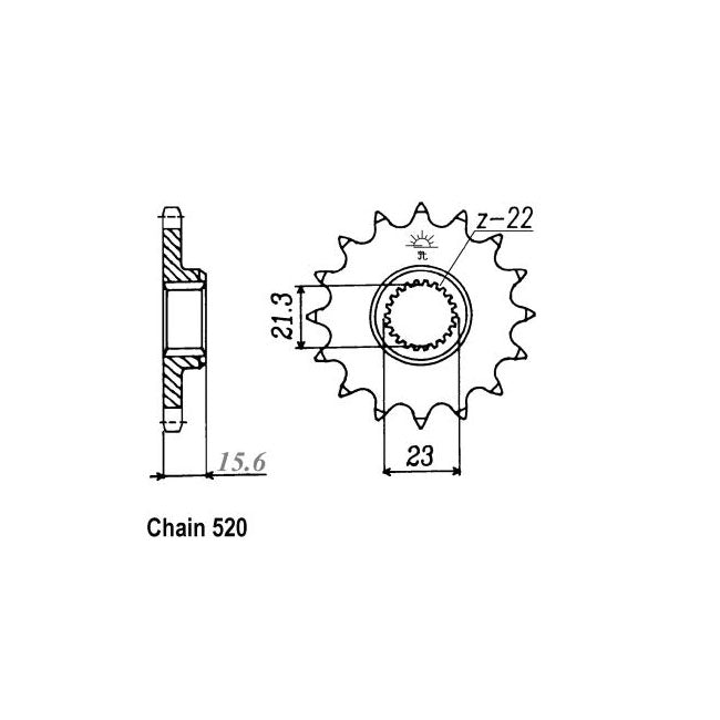 JT Sprockets JT Front Sprocket 577.15 – Yamaha: 1996–1998 SRZ660; 1998–2001…