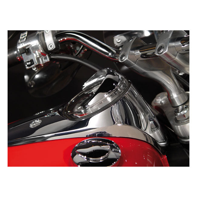 National Cycle NC Cast Speedometer Visor Chrome – Honda: 2010–2016 VT750C2A/B Shadow…