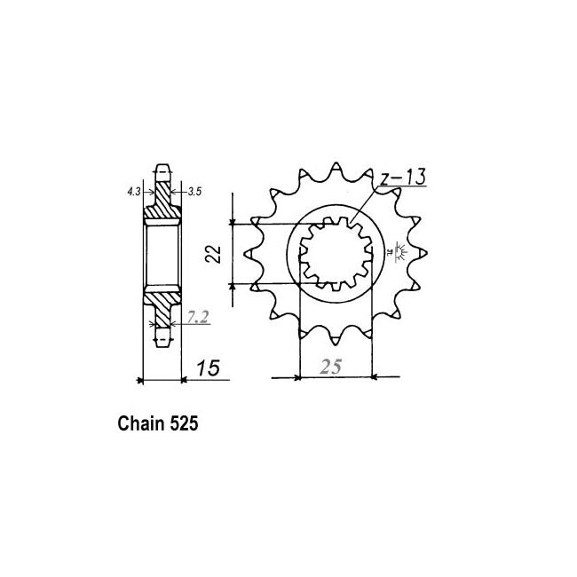 JT Sprockets JT Front Sprocket 1182.14 – Triumph: 2002 600 Speed Four; TT600 ''02