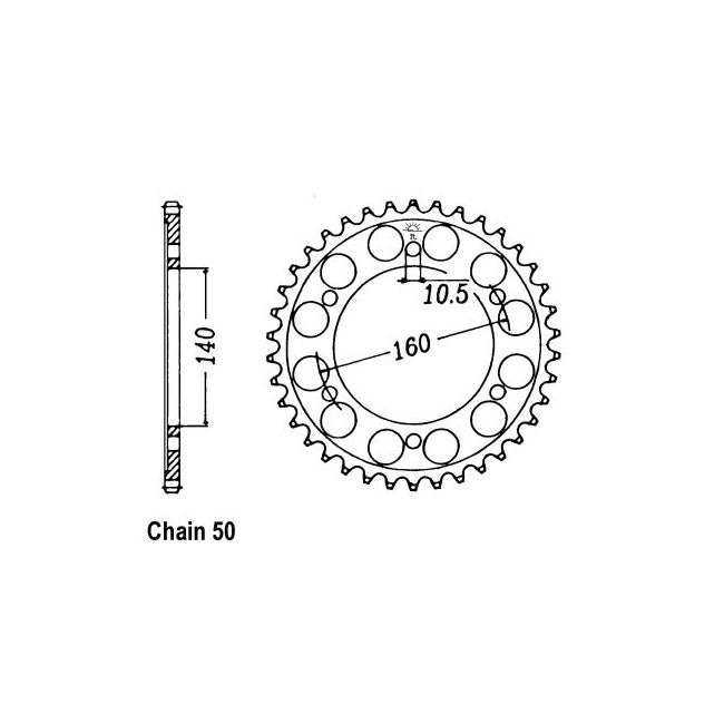 JT Sprockets JT Rear Sprocket 502.45 – Kawasaki: 1995–1996 GPZ1100 (ZX 1100…