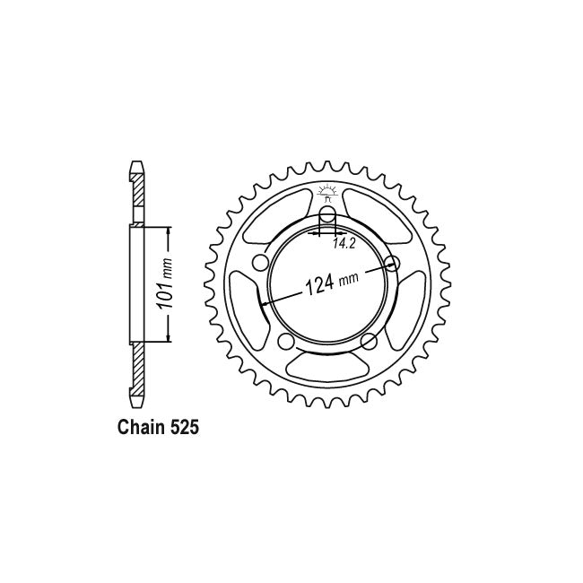 JT Sprockets JT Rear Sprocket 898.38 – KTM: 2011–2014 1190 RC8; RC8R; 2005–2013…