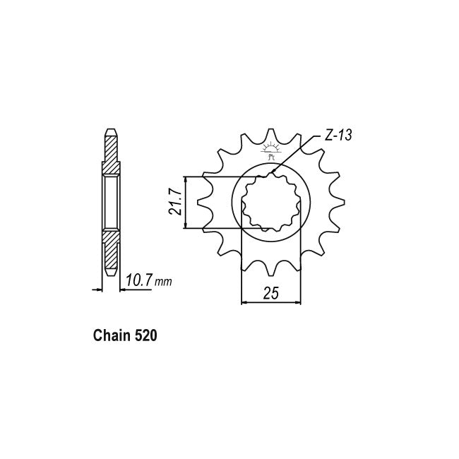 JT Sprockets JT Front Sprocket 1595.16 – Yamaha: 2009–2015 XJ6 Diversion (ABS)…