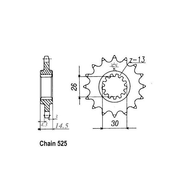 JT Sprockets JT Front Sprocket 1332.17 – Honda: 1994–1998 RVF750R