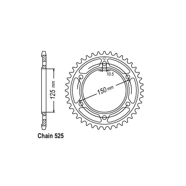 JT Sprockets JT Rear Sprocket 899.45 – KTM: 2006–2009 950 Super Enduro