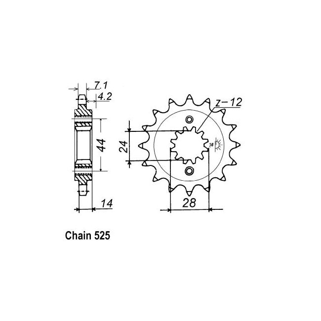 JT Sprockets JT Front Sprocket 1372.17 – Honda: 1998–2000 VT750C2 / VT750C Shadow…