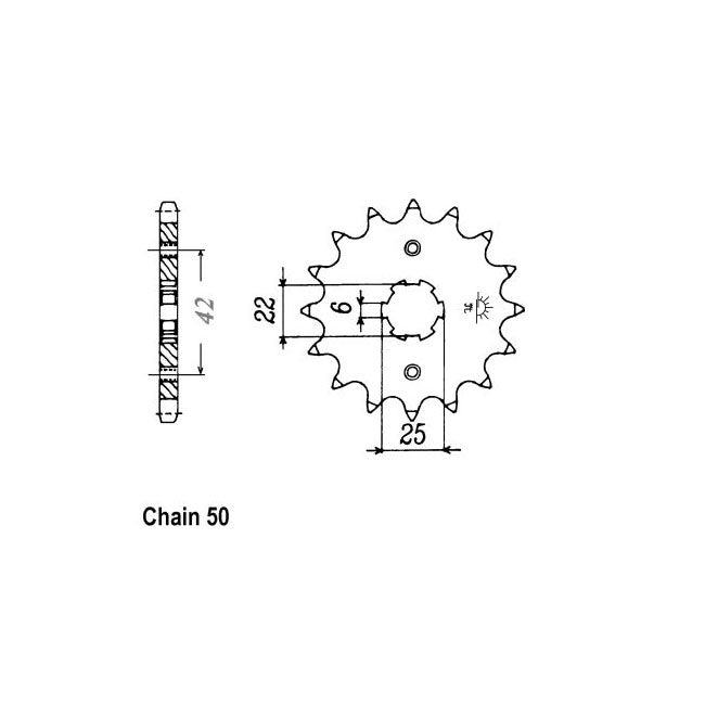 JT Sprockets JT Front Sprocket 278.17 – Honda: 1975–1979 CB400F1/2