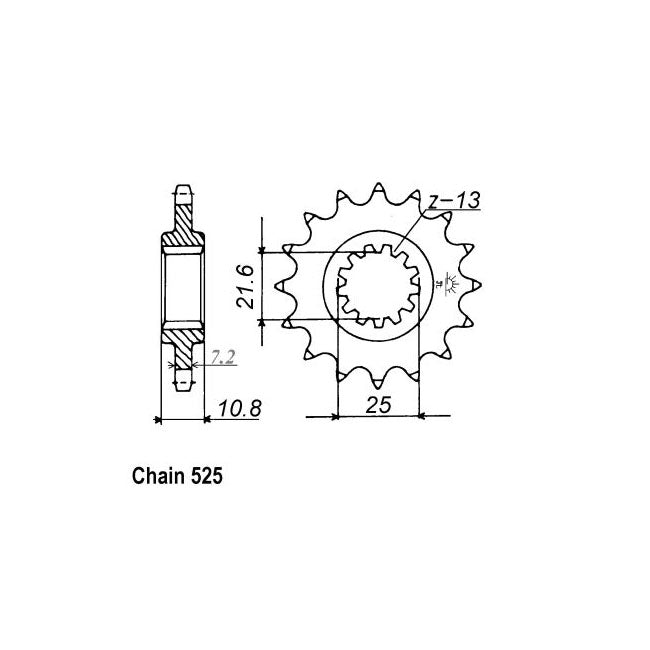 JT Sprockets JT Front Sprocket 1586.16 – Yamaha: 2006–2018 YZF-R6