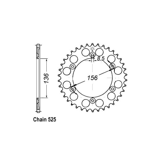 JT Sprockets JT Rear Sprocket 1791.41 – Suzuki: 1996–2013 DR650SE T -L3
