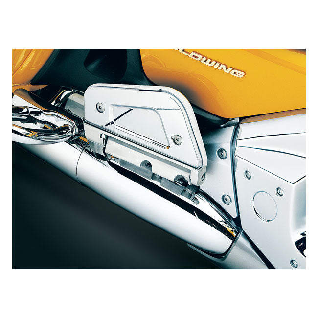 Kuryakyn Passenger Floorboard Covers Chrome – Honda: 2001–2017 GL1800 Gold Wing (Excl…