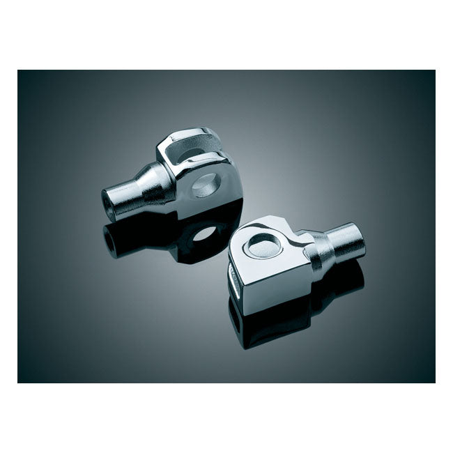 Kuryakyn Footpeg Adapter Tapered Chrome – Kawasaki: Front OEM Peg Mounts:…