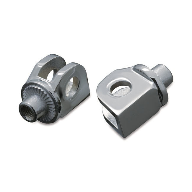 Kuryakyn Footpeg Adapter Splined Chrome – Kawasaki: Front OEM Peg Mounts:…