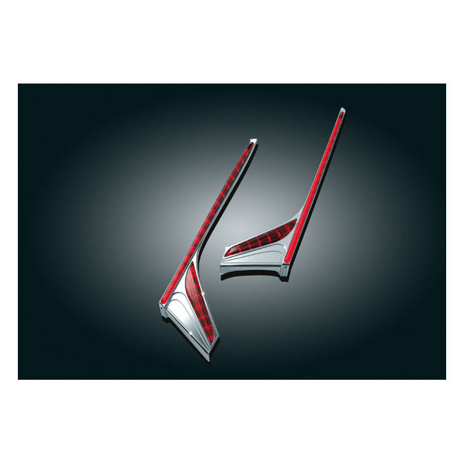 Kuryakyn Vertical Rear Light Strips Chrome – 2012–2017 Honda GL1800 Gold Wing & F6B…