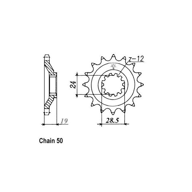 JT Sprockets JT Front Sprocket 527.17 – Kawasaki: 1986–1989 ZX1000A1/3…