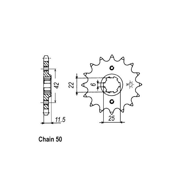 JT Sprockets JT Front Sprocket 289.16 – Honda: 1985 CB450NF