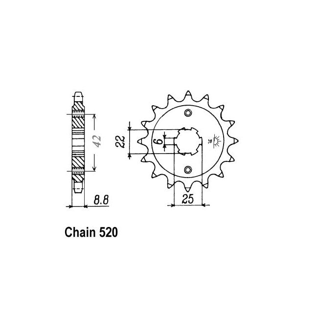 JT Sprockets JT Front Sprocket 276.16 – Honda: 1981–1983 CB400 NB;NC; 1981–1983…